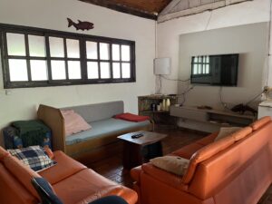 Sala de TV com bicama