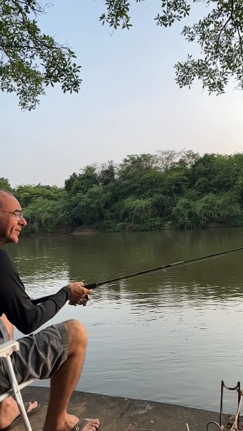 Pai pescando